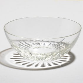 Baccarat French Cut Crystal Bowl, signed
