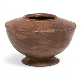 Narino Culture, Colombia Polychrome Terracotta Vase with Geometric Decoration, circa 1000 CE