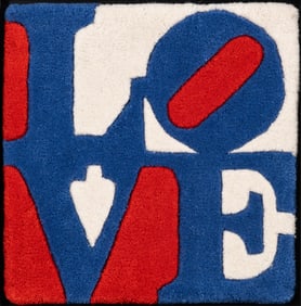 Robert Indiana “Love" 2006 Hand Made Tapestry, Exclusive Edition