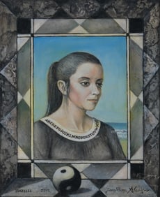 Jean-Pierre ALAUX, “Portrait of Isabelle," 2012, Oil on Hardboard Painting