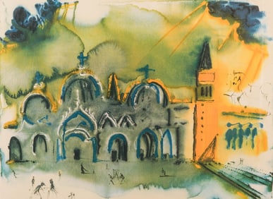 Signed Salvador Dalí Venice Lithograph, Edition 122/195