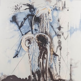 Salvador Dalí, The Medieval Knight, 1987 Silk Print, Edition of 1000
