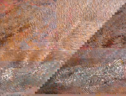 Modern Hammered Copper Wall Panel with Fish Motif, Signed: Keywords: sculpted copper artwork, mid-century copper wall art, signed copper panel, industrial wall sculpture, metal art plaque, vintage fish artwork, copper decorative panelModern school hammered an