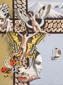 Jean-Pierre Alaux Signed Surrealist Lithograph, “The Holidays," Artist Proof