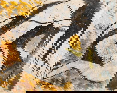 Mystery Artist, Indian Ink and Gouache Painting on Paper Painting: Keywords: Abstract Art, Signed, Painting On Paper, Modern Art, Mid-Century, Framed, Mystery Artist, Collectible, Expressionism, Modernist, Art Collection, Fine ArtMystery Artist, Indian Ink and Gouach
