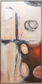 Signed Milla Oil On Canvas Abstract Painting