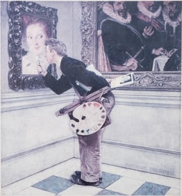 Norman Rockwell Poster Original Art Hand Signed