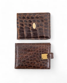 Pair of Vintage Alligator Leather Wallets