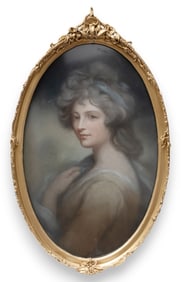 French School of Jean-Baptiste Greuze - Pastel Painting, 18th/19th Century
