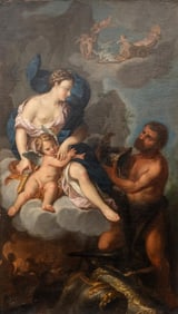 Charles Antoine Coypel Oil on Canvas Painting, 18th Century