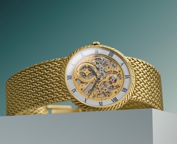 Audemars Piguet 18k Gold Skeletonized Wristwatch, Circa 1970