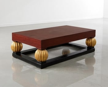 Ruhlmann France Mid-20th Mahogany Low Table