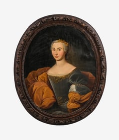 French School, 17th Century, Oil on Canvas Painting, Maria Katrina Sophia Leszczynska 1708-1768
