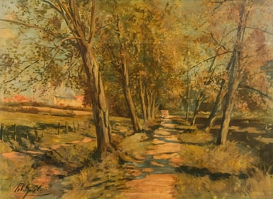 Mystery Artist: Signed Oil on Canvas Painting, Late 19th–Early 20th Century School,