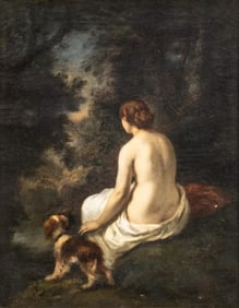 Narcisse Diaz De La Pena Signed, Important Oil on Canvas Painting,1893