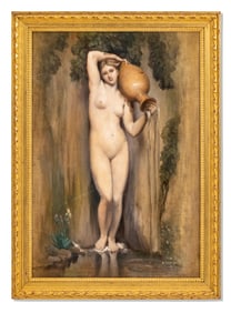 Mystery Artist: Signed Oil on Canvas Painting, 19th Century