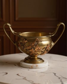 Antique Art Nouveau Classic Bronze Urn