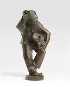 Very Rare and Historical Jaroslav Vonka Cubist Bronze Sculpture, Wroclaw, 1925