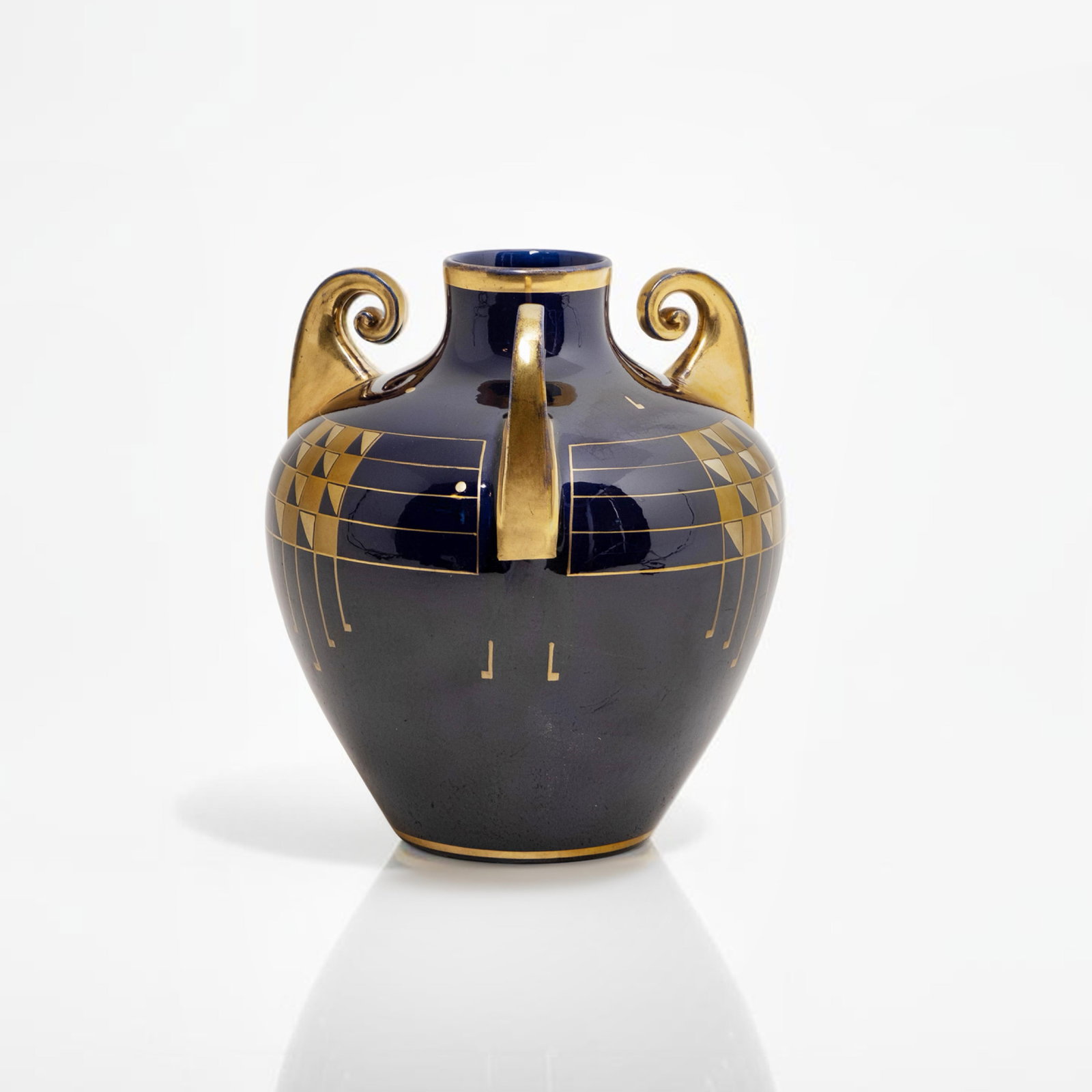 Pinon Heuzé Secession Art Nouveau Deco Ovoid Art Pottery 12" Vase, Signed (1 of 14)