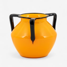 Michael Powolny for Loetz Vienna Secession Art Glass Vase, Tango Series, Circa 1900