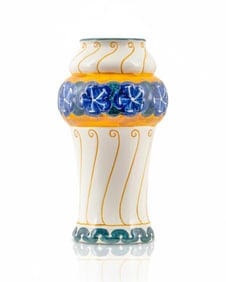 Alf Wallander Hand Painted Rörstrand Vase, Circa 1900, Signed