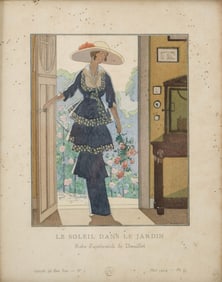 André Édouard Marty, “The Sun in the Garden", Afternoon Dress by Doeuillet, Gazette Du Bon