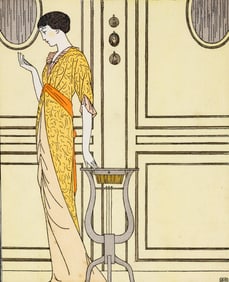 Bernard Boutet De Monvel, “La Miniature Ancienne", Stencil Print From Gazette Du Bon Ton, 1913