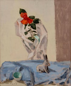 Benn Signed Oil on Canvas Painting, 1974