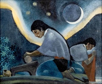 Dale Nichols Signed Oil on Canvas Painting, Circa 1969
