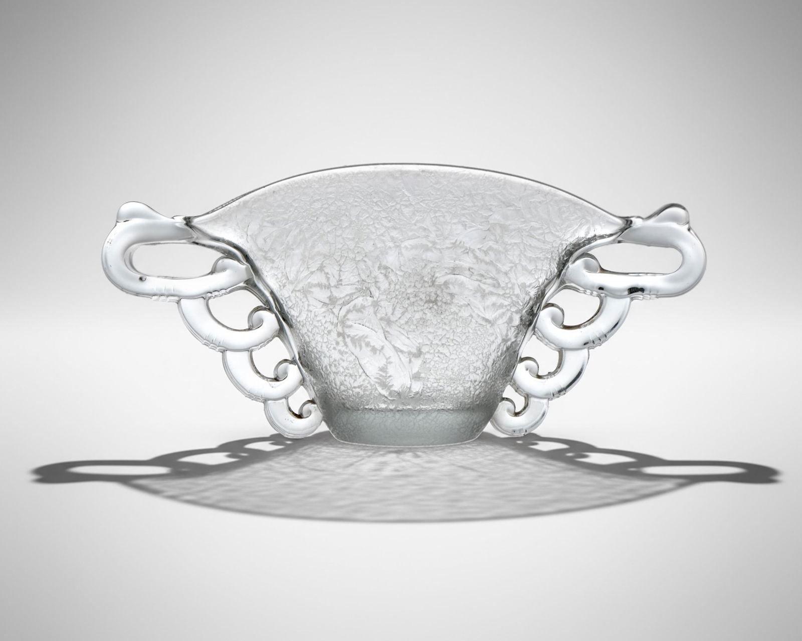 Pierre d'Avesn, Press Molded Art Deco Art Glass Vase, 1901-1990