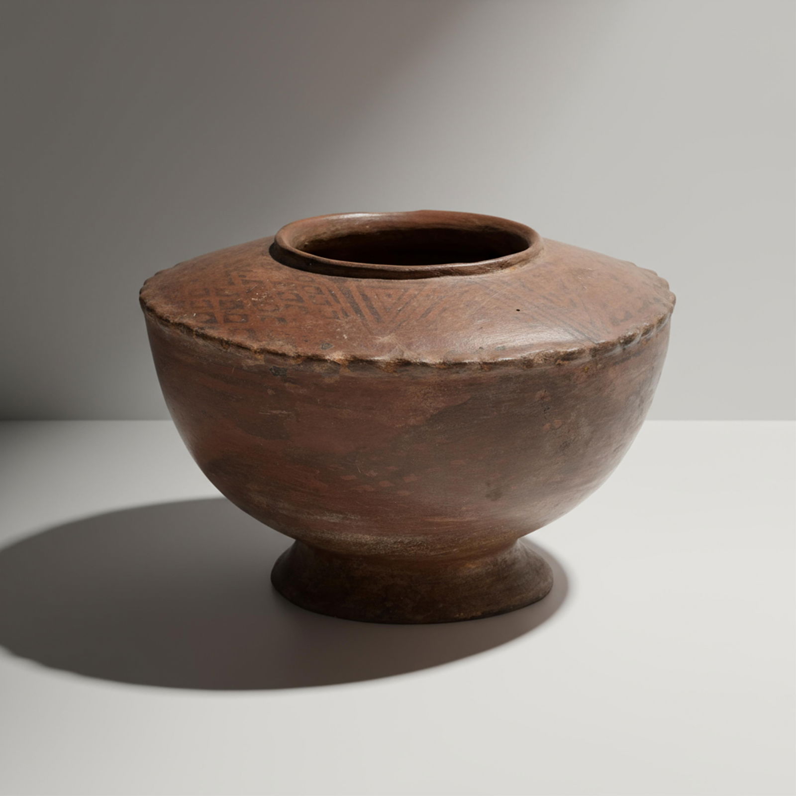 Narino Culture, Colombia Polychrome Terracotta Vase with Geometric Decoration, circa 1000 CE (1 of 11)