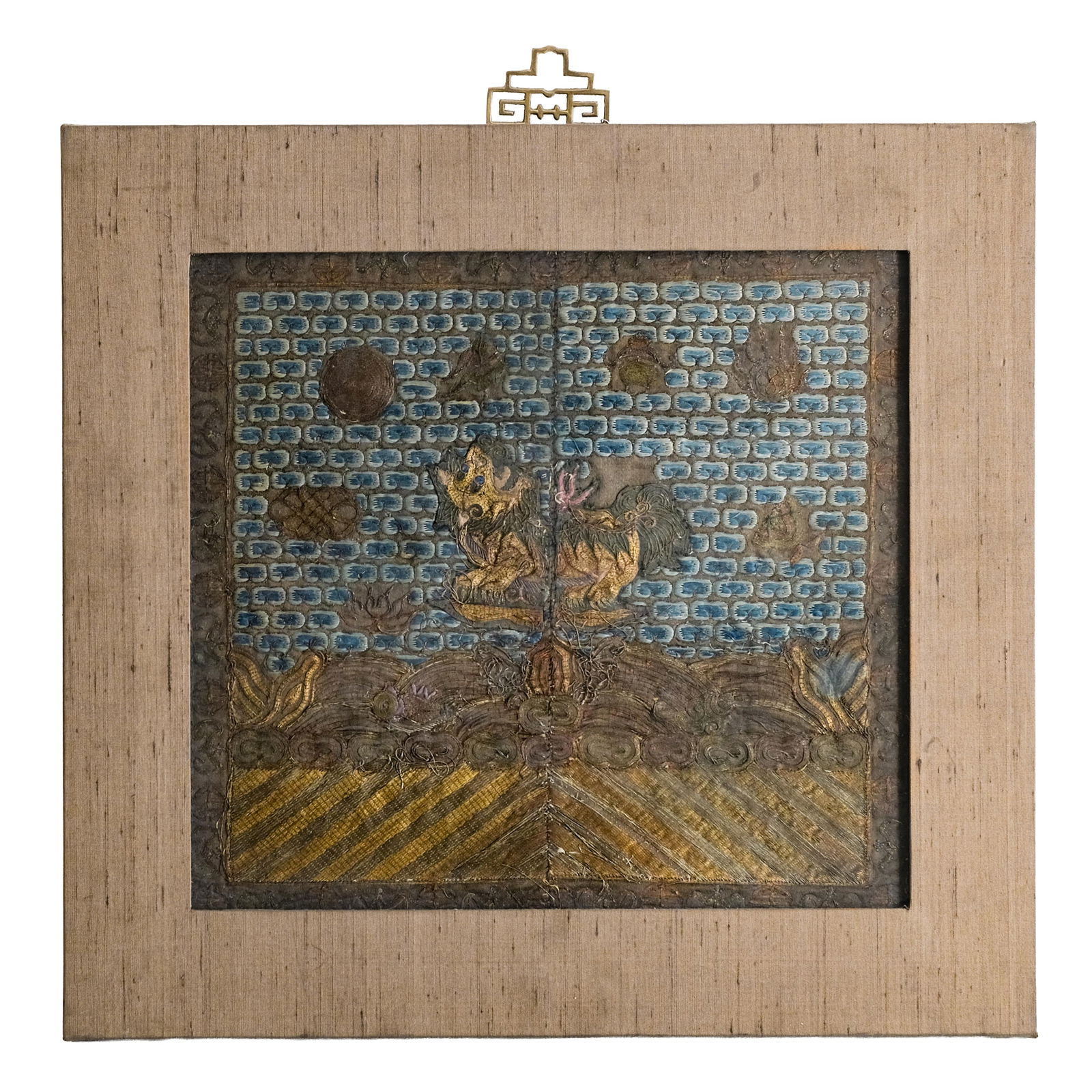 China, Antique Silk Rank Badge, Qing Dynasty (1 of 12)