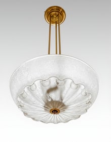Murano Venetian Art Glass Mid Century Ceiling Fixture