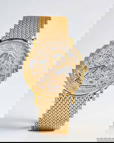 Rare Audemars Piguet Gold Automatic Skeletonized Wristwatch. (1 of 12)