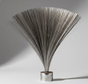 Harry Bertoia Mounted Spray Sculpture Made Of Steel Rods