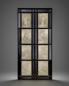 Lithophane Scenic panels 19th Century 8 exceptional Panels Impressively framed, German work