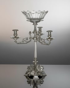 Samuel Strahan of London Sterling Silver Table Centerpiece 19th Century 3,480grams