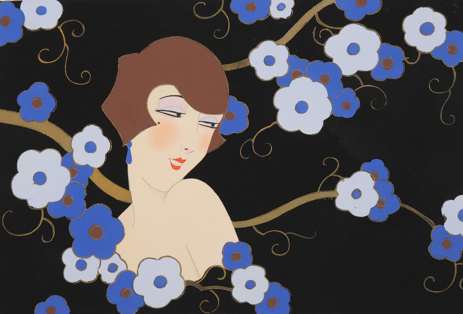 GB Moro, Art Deco Pochoir, Signed Enhanced Engraving (1 of 4)