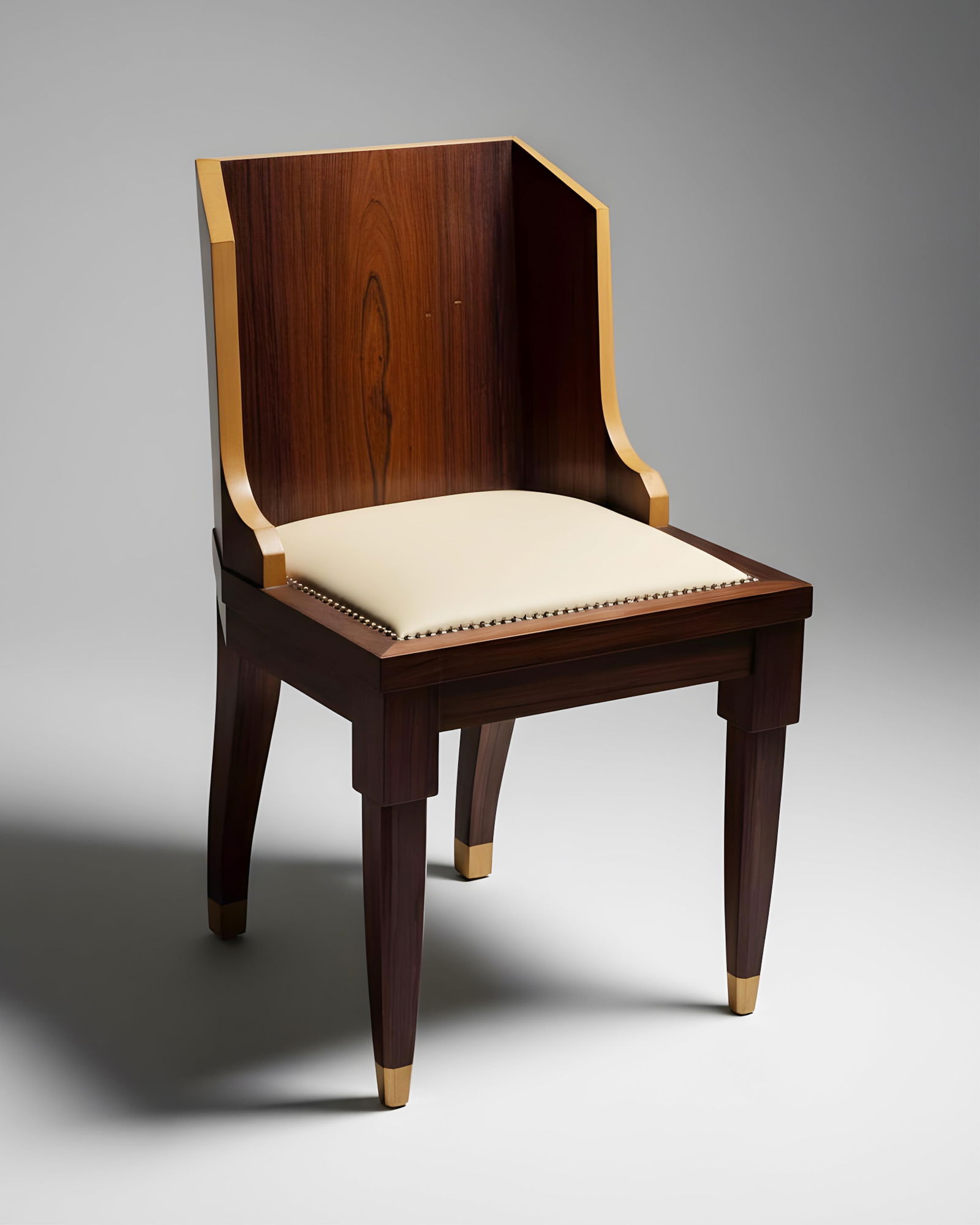 Jean-Michel Frank attrib. Art Deco Period Rosewood Vanity Dressing Chair 1930's (1 of 11)