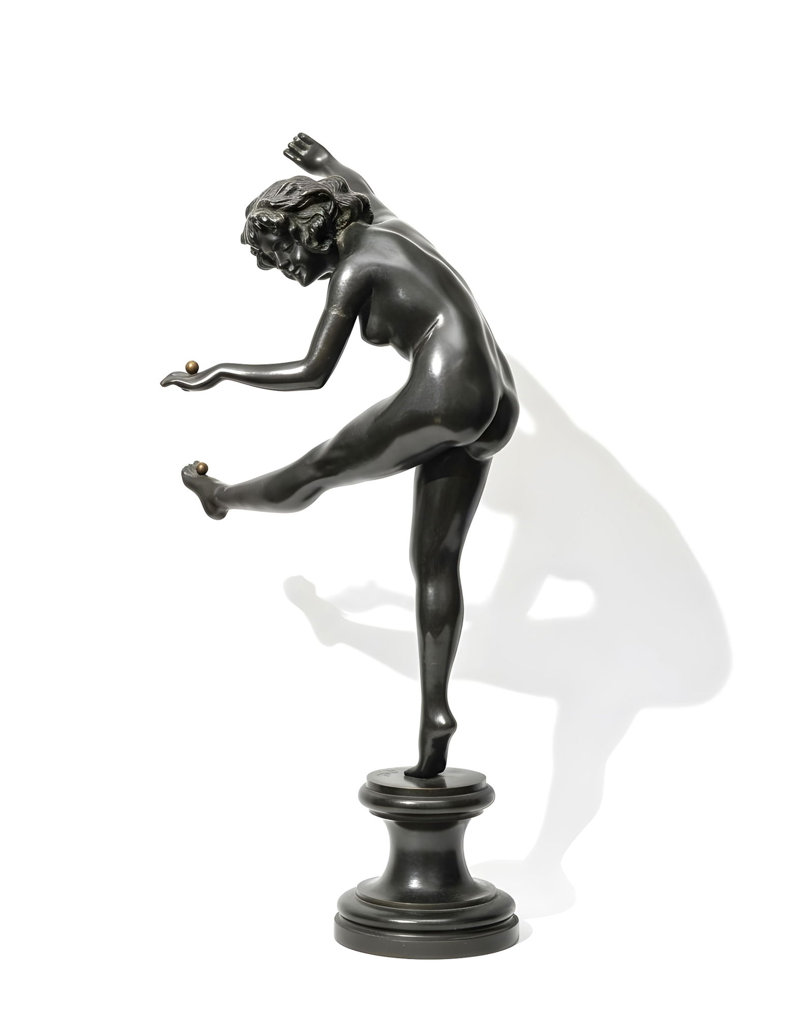 Claire Colinet (1880-1950) - "The Juggler", Large Bronze Art Deco Sculpture Signed (1 of 10)