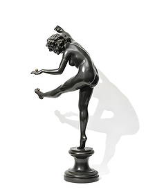 Claire Colinet (1880-1950) - "The Juggler", Large Bronze Art Deco Sculpture Signed: Keywords: Art Nouveau, Juggler, " Art Deco Sculpture, Patinated Bronze Female Figure Juggling, Art Deco Movement, Modernist Sculpture, Belle Epoque Influence, Figurative Realism, French Decorative Art