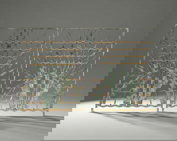 Art Deco Wall Sculpture Grilles Hand Wrought Sculpted, France c. 1925