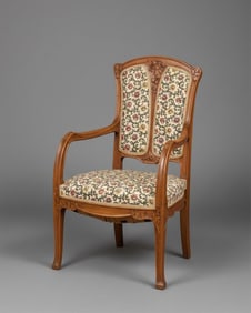 Armchair by Louis Majorelle or Camille Gauthier Art Nouveau Nancy, France