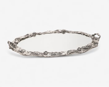 Victor Saglier attrib. Art Nouveau 36" Silver-Plated Centerpiece, Circa 1900