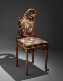 Gabriel Viardot Dragon Side Chair, c.1910