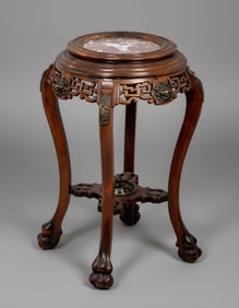 Gabriel Viardot Bronze mounted Orientalism Tall Pedestal Table c.1910