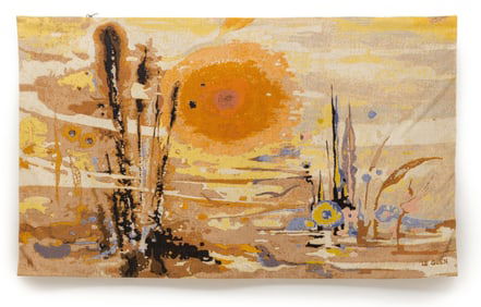 French Aubusson Tapestry by Thérèse Le Guen Hand Signed Limited Edition with Original Labels