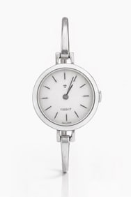 Signed Tissot Sterling Silver Ladies’ Bangle Bracelet Watch
