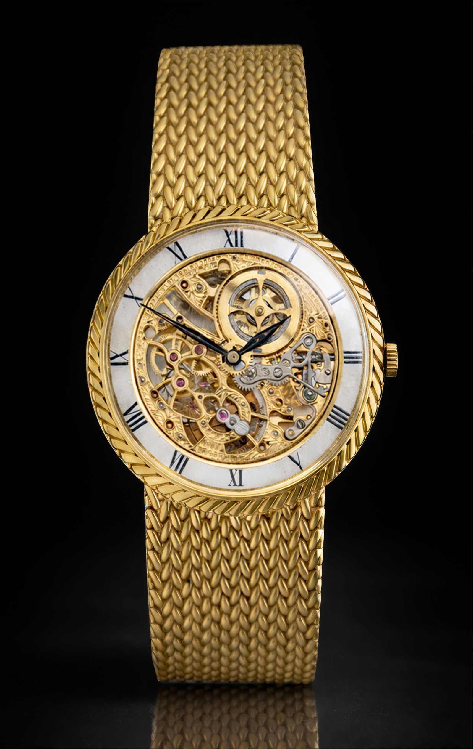 Audemars Piguet 18K Gold Skeletonized Wristwatch, Circa 1970 (1 of 2)