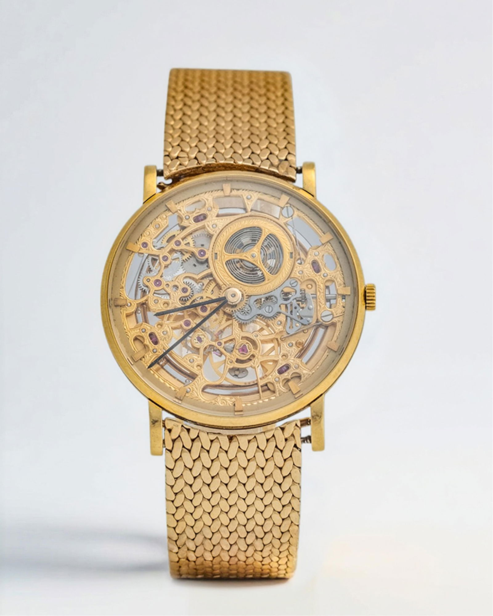Rare Audemars Piguet Gold Automatic Skeletonized Wristwatch. (1 of 12)